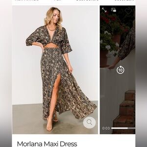 Baltic Born maxi dress. Tan & print